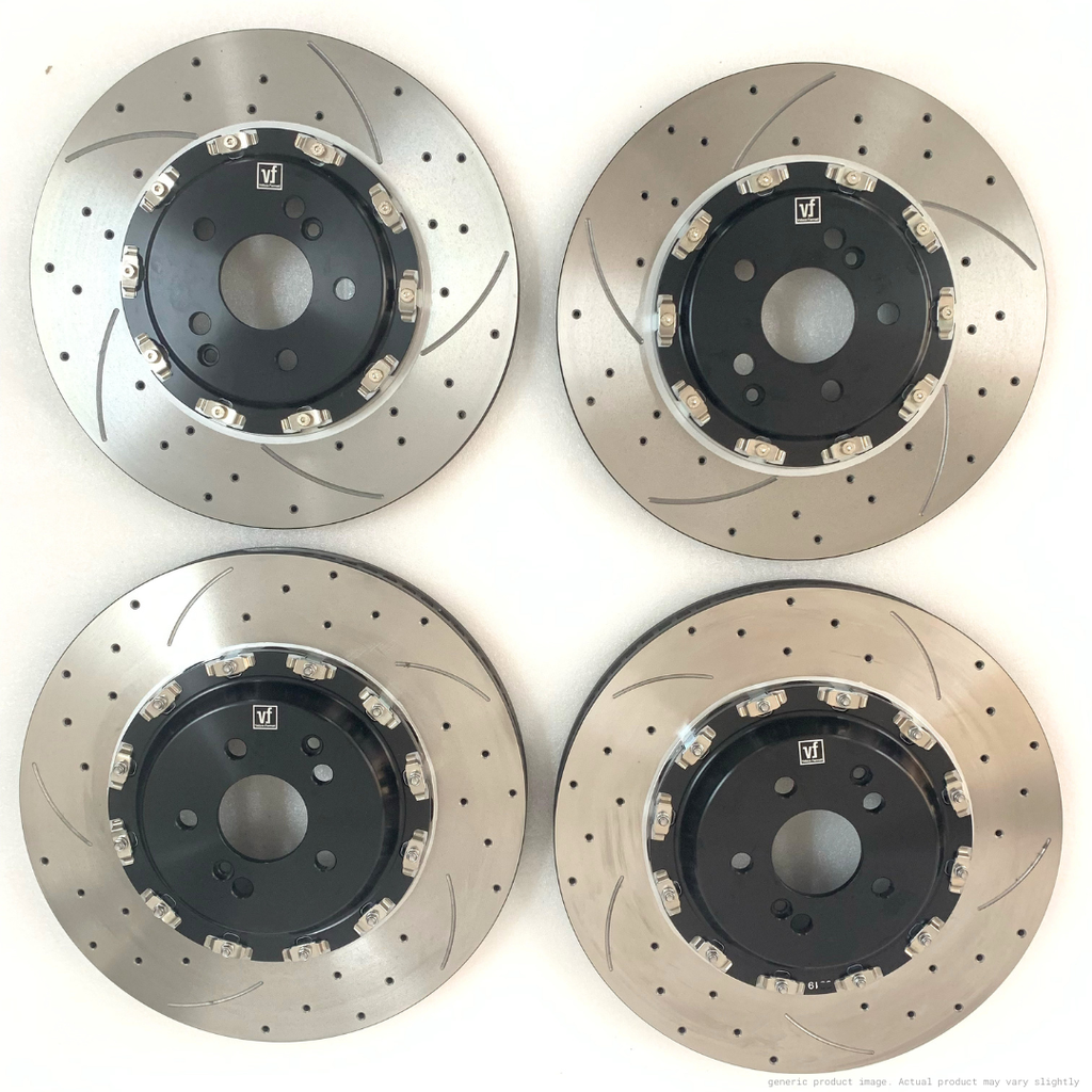 2-Piece Front and Rear Brake Rotors to Suit Mercedes-AMG A45 (W176) - 350mm / 330mm